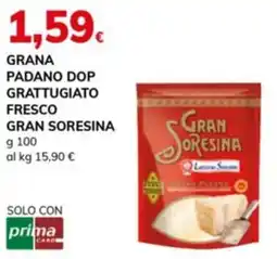 Basko Grana padano dop grattugiato fresco GRAN SORESINA offerta
