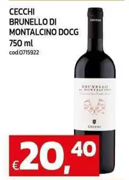 C+C maxigross Cecchi brunello di montalcino docg offerta