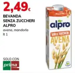Basko Bevanda senza zuccheri alpro avena, mandorla offerta