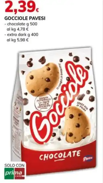 Gocciole pavesi chocolate e extra dark