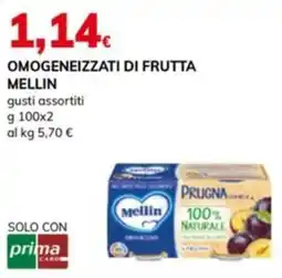 Basko Omogeneizzati di frutta MELLIN offerta