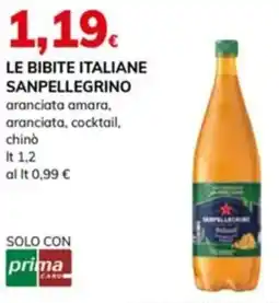 Basko Le bibite italiane sanpellegrino aranciata amara, aranciata, cocktail, chinò offerta
