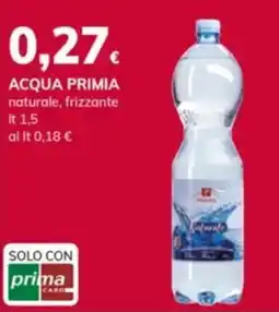 Basko ACQUA PRIMIA naturale, frizzante offerta
