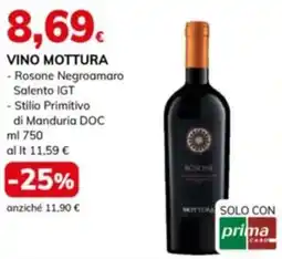 Basko Vino mottura rosone negroamaro salento igt offerta