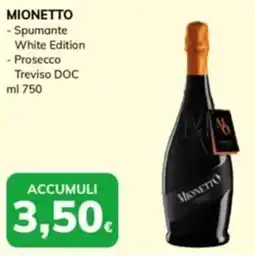 Basko MIONETTO Spumante White Edition e Prosecco Treviso DOC offerta