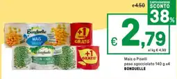Iper La Grande Mais o Piselli peso sgocciolato BONDUELLE offerta