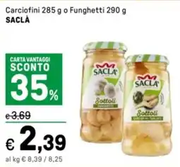 Iper La Grande Carciofini o Funghetti SACLÀ offerta