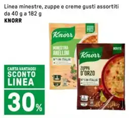 Iper La Grande Linea minestre, zuppe e creme KNORR offerta