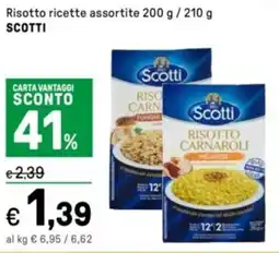Iper La Grande Risotto ricette assortite SCOTTI offerta