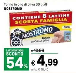 Iper La Grande Tonno in olio di oliva NOSTROMO offerta
