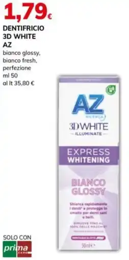 Basko Dentifricio 3d white az bianco glossy, bianco fresh. perfezione offerta