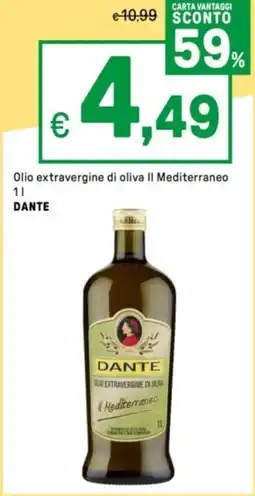 Iper La Grande Olio extravergine di oliva II Mediterraneo DANTE offerta