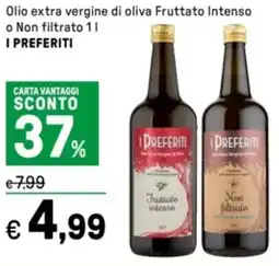 Iper La Grande Olio extra vergine di oliva Fruttato Intenso o Non filtrato I PREFERITI offerta