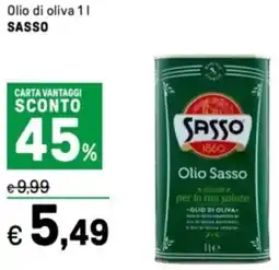 Iper La Grande Olio di oliva SASSO offerta