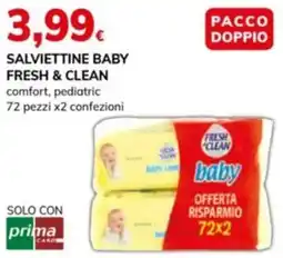 Basko Salviettine baby fresh & clean comfort, pediatric offerta