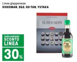 Iper La Grande Linea giapponese KIKKOMAN, S&G, GO-TAN, YUTAKA offerta