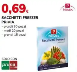 Basko Sacchetti freezer primia piccoli, medi, grandi offerta