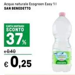 Iper La Grande Acqua naturale Ecogreen Easy SAN BENEDETTO offerta