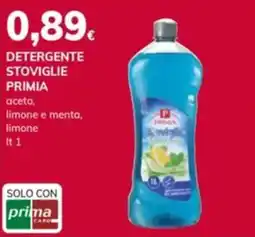 Basko Detergente stoviglie primia aceto. limone e menta, limone offerta