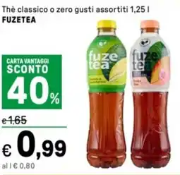 Iper La Grande The classico o zero FUZETEA offerta