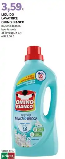 Basko Liquido lavatrice omino bianco muschio bianco, igienizzante offerta