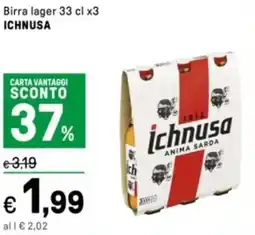 Iper La Grande Birra lager ICHNUSA offerta