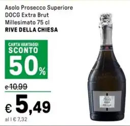 Iper La Grande Asolo Prosecco Superiore DOCG Extra Brut Millesimato RIVE DELLA CHIESA offerta