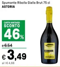 Iper La Grande Spumante Ribolla Gialla Brut ASTORIA offerta