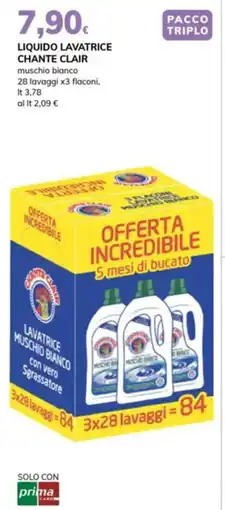 Basko Liquido lavatrice chante clair muschio bianco offerta