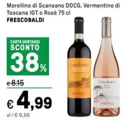 Iper La Grande Morellino di Scansano DOCG, Vermentino di Toscana IGT o Rosè FRESCOBALDI offerta
