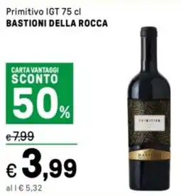 Iper La Grande Primitivo IGT BASTIONI DELLA ROCCA offerta