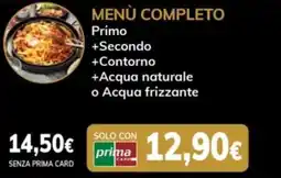 Basko Menù completo primo offerta