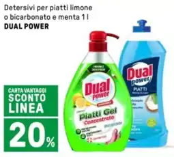 Iper La Grande Detersivi per piatti limone o bicarbonato e menta DUAL POWER offerta