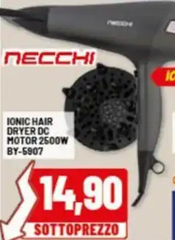 Risparmio Casa IONIC HAIR DRYER DC MOTOR 2500W BY-5907 offerta