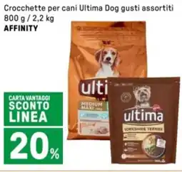 Iper La Grande Crocchette per cani Ultima DogCARTA VANTAGGI AFFINITY offerta