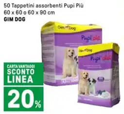 Iper La Grande 50 Tappetini assorbenti Pupi Più GIM DOG offerta