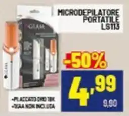 Risparmio Casa Glam microdepilatore portatile LS113 offerta