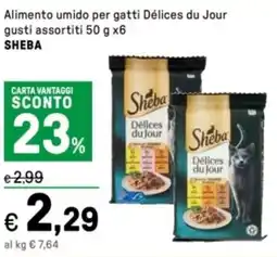 Iper La Grande Alimento umido per gatti Délices du Jour SHEBA offerta