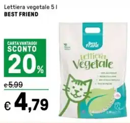 Iper La Grande Lettiera vegetale BEST FRIEND offerta