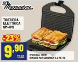 Risparmio Casa Magnadyne TOSTIERA ELETTRICA SM-019 offerta