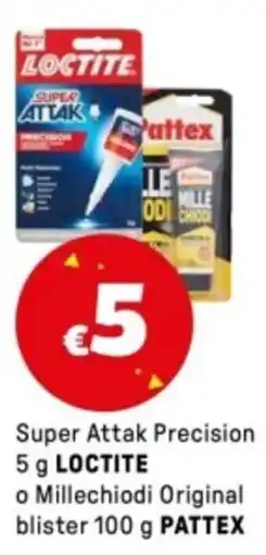 Iper La Grande Super Attak Precision LOCTITE o Millechiodi Original blister PATTEX offerta
