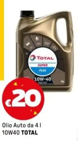 Iper La Grande Olio Auto da 41 10W40 TOTAL offerta