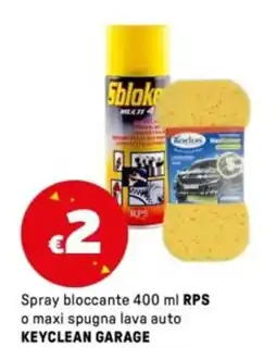 Iper La Grande Spray bloccante RPS o maxi spugna lava auto KEYCLEAN GARAGE offerta