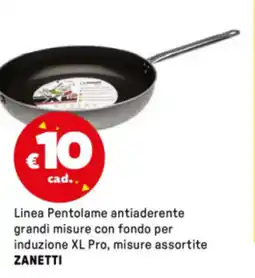 Iper La Grande Linea Pentolame antiaderente grandi misure con fondo per induzione XL Pro ZANETTI offerta