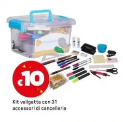 Iper La Grande Kit valigetta con 31 accessori di cancelleria offerta