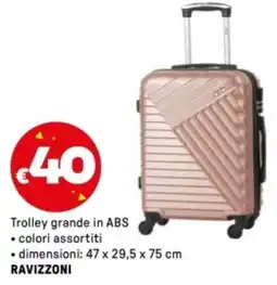 Iper La Grande Trolley grande in ABSTrolley grande in ABS ⚫colori assortiti RAVIZZONI offerta