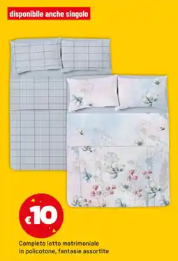 Iper La Grande Completo letto matrimoniale in policotone offerta