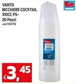 C+C maxigross Vanto bicchiere cocktail 310cc ps- offerta