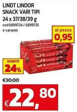 C+C maxigross Lindt lindor snack offerta