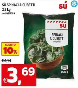 C+C maxigross Sù spinaci a cubetti offerta